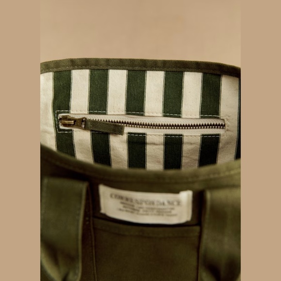 Sézane Mini Tote Bag in Chance Green - Picture 3 of 13